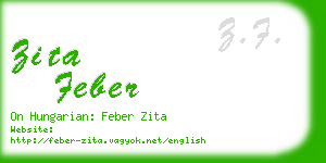 zita feber business card